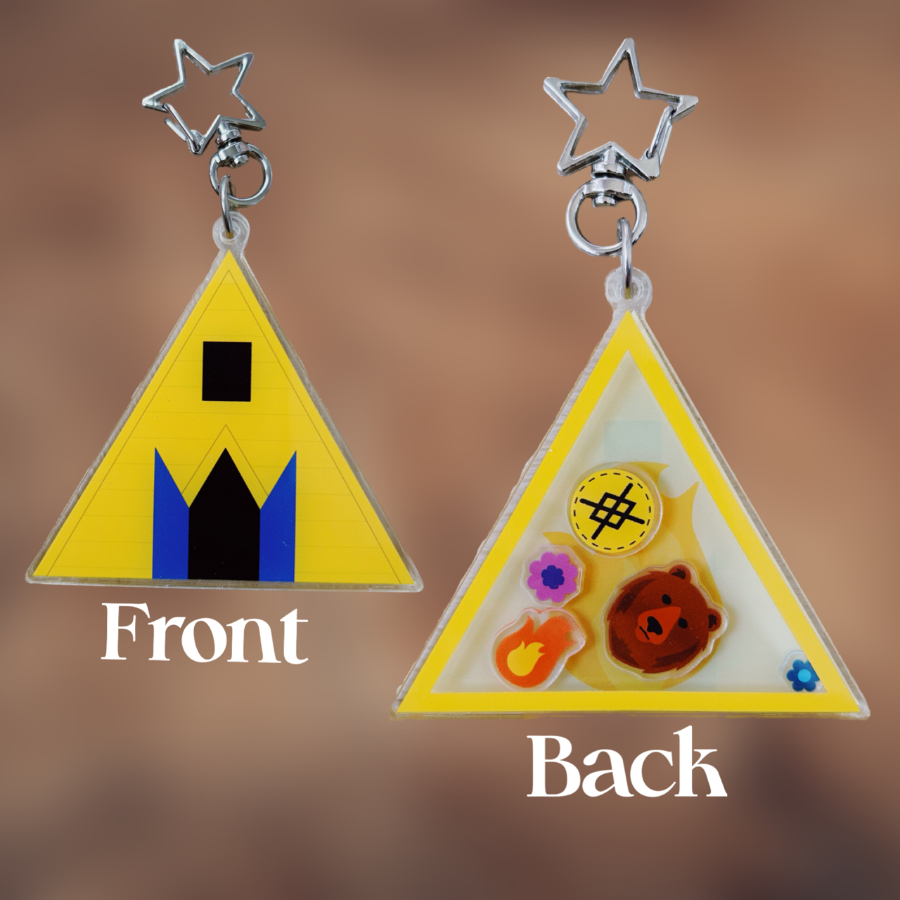 Fire Temple Shaker Keychain