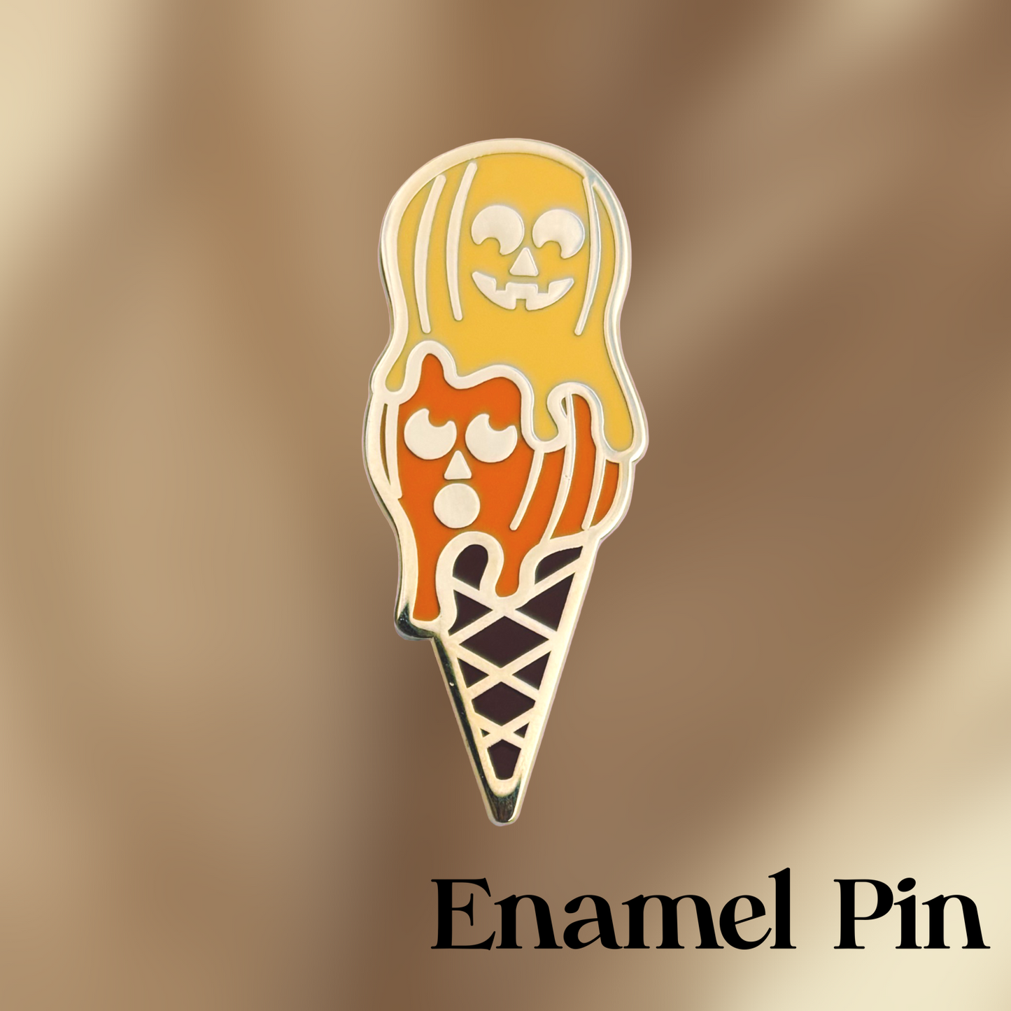Spooky Scoops Enamel Pin