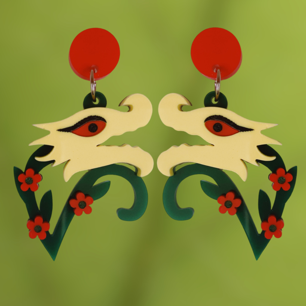 Snap Dragon Earrings