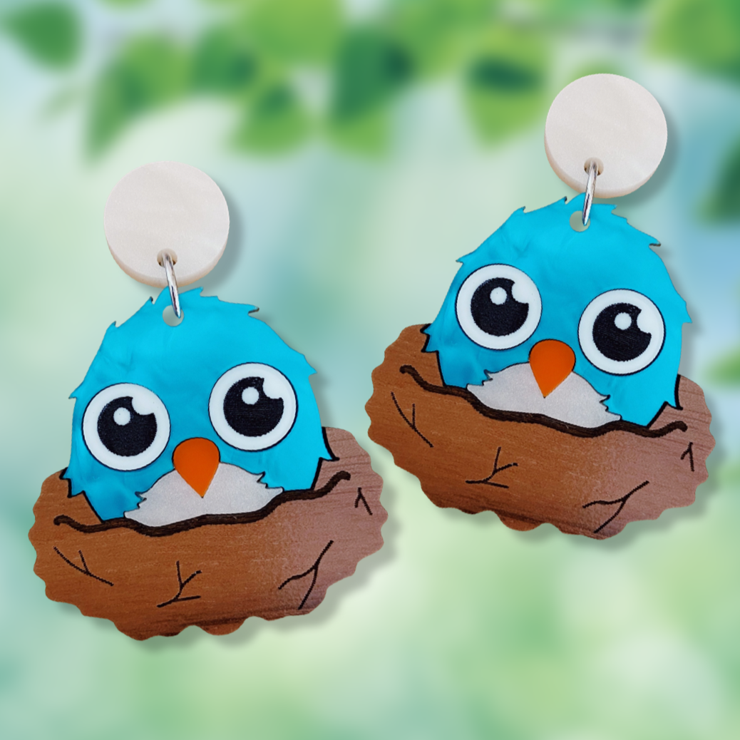 Baby Bird Earrings