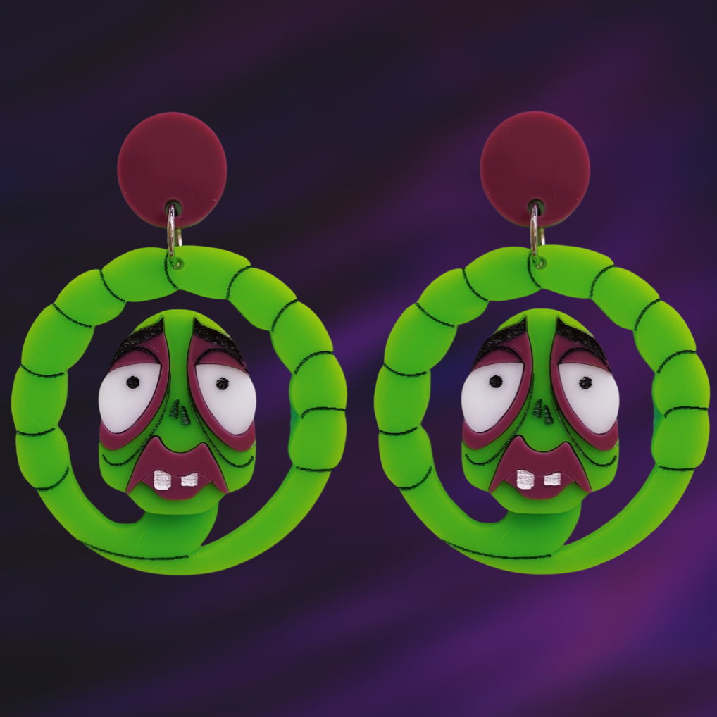 Maggot Earrings