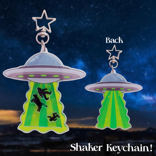 UFO Shaker Keychain