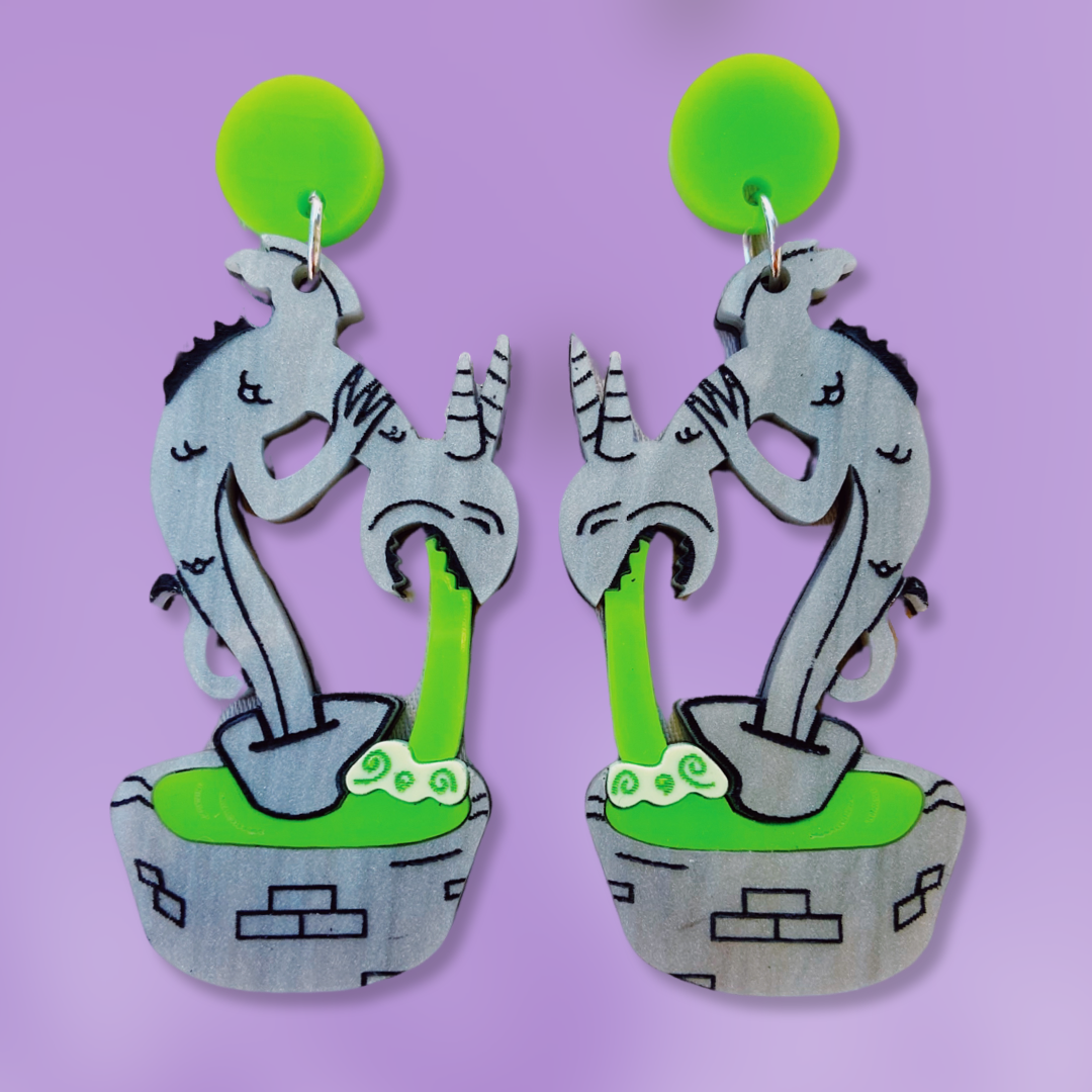 Halloween Fountain Earrings