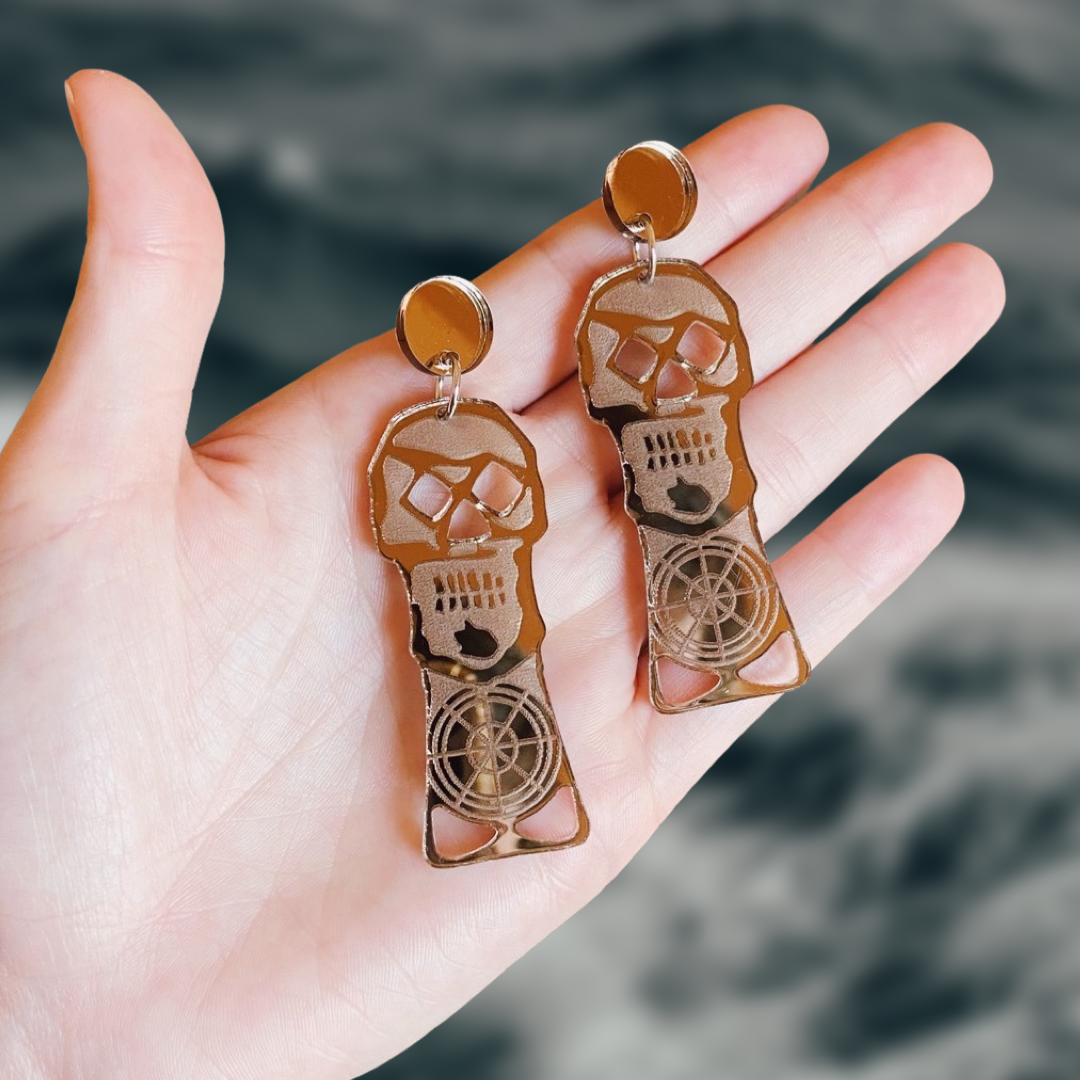 Copper Bones Earrings