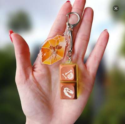Dino Keycap Keychain