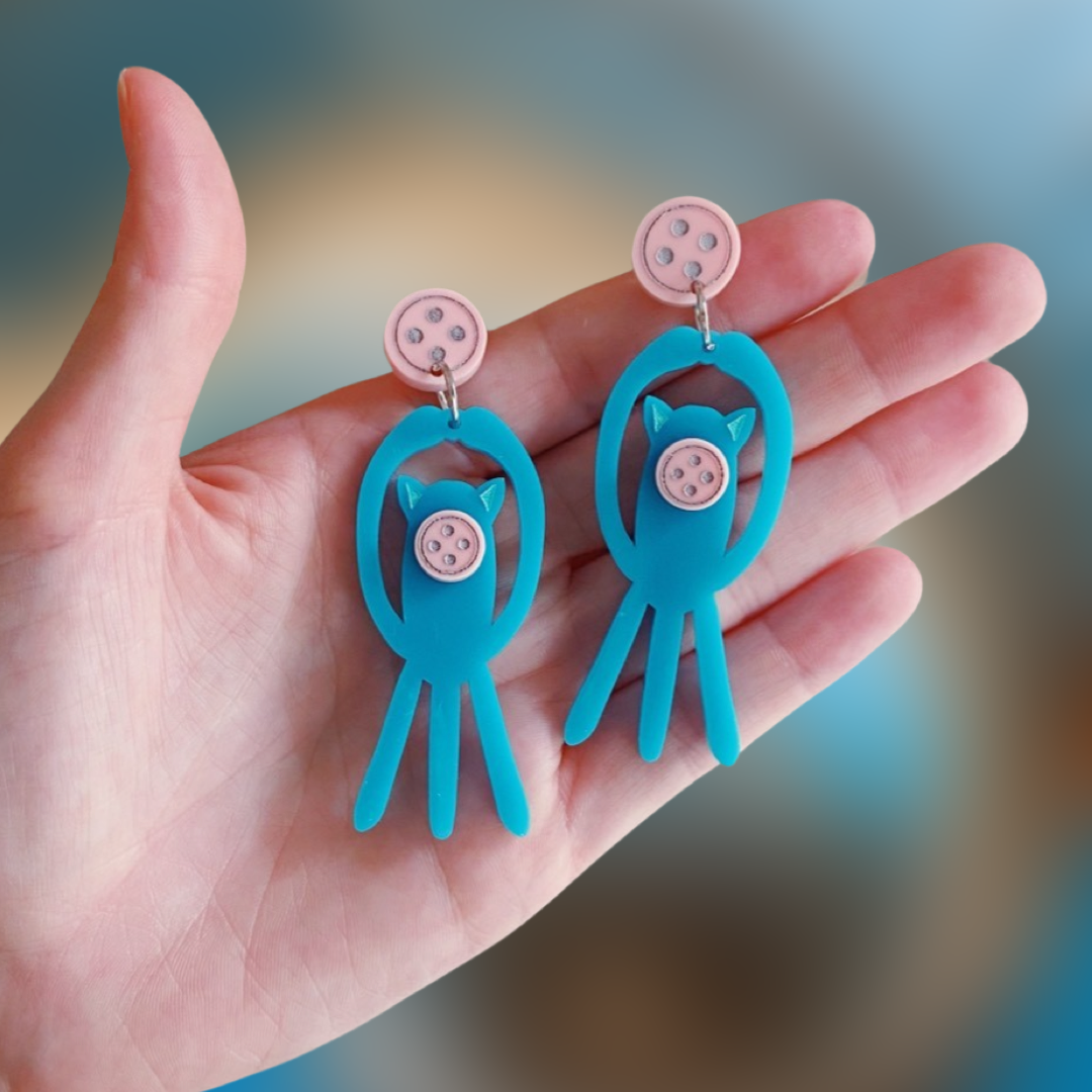 Coraline's Squid Earrings