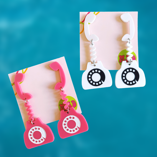 Retro Phone Earrings