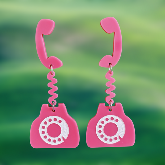 Retro Phone Earrings