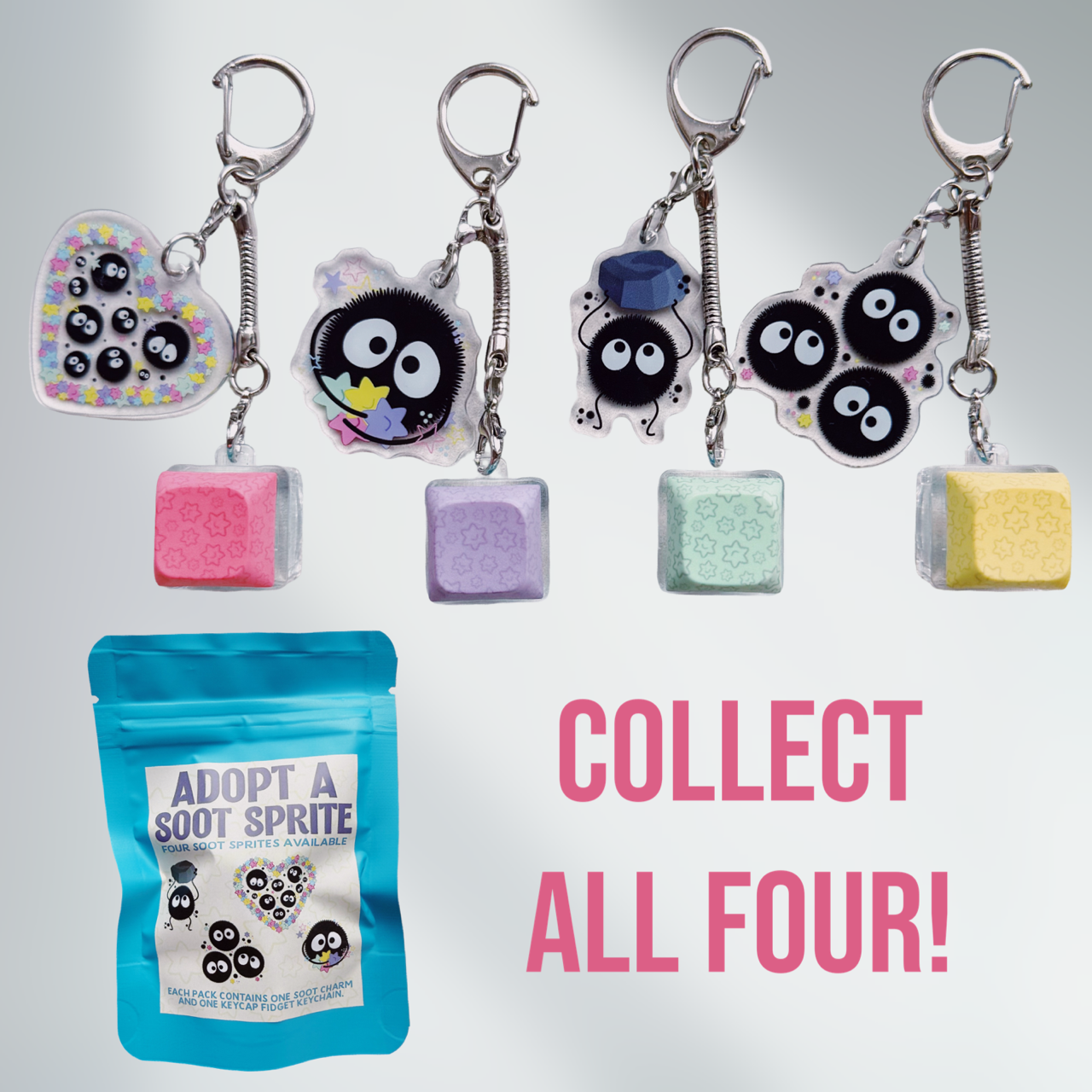 Soot Keycap Keychain