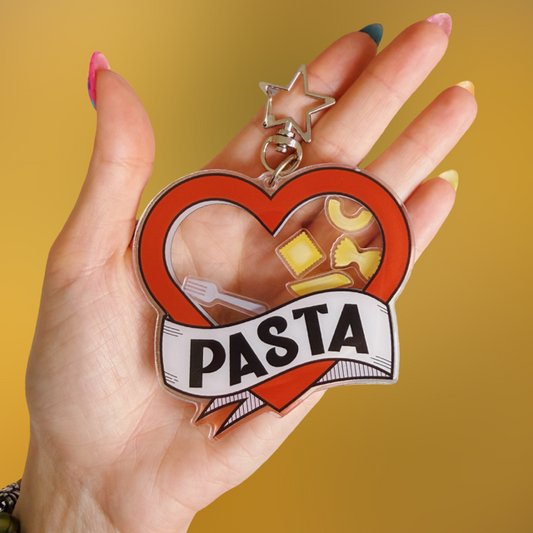 Pasta Shaker Keychain