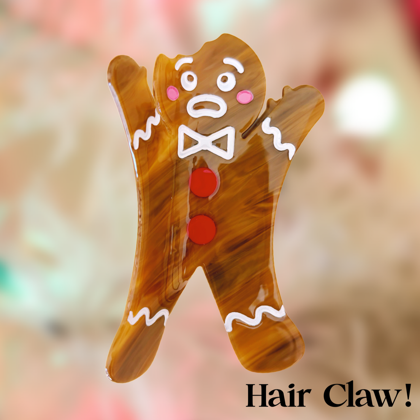 Gingerbread Hair Claw