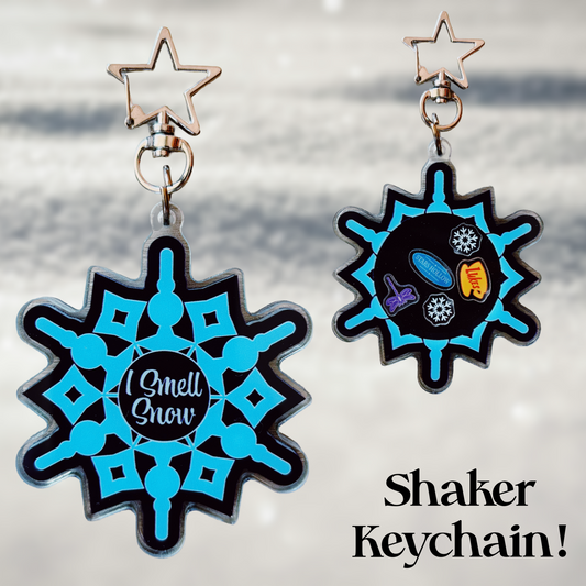 B GRADE Snow Shaker Keychain