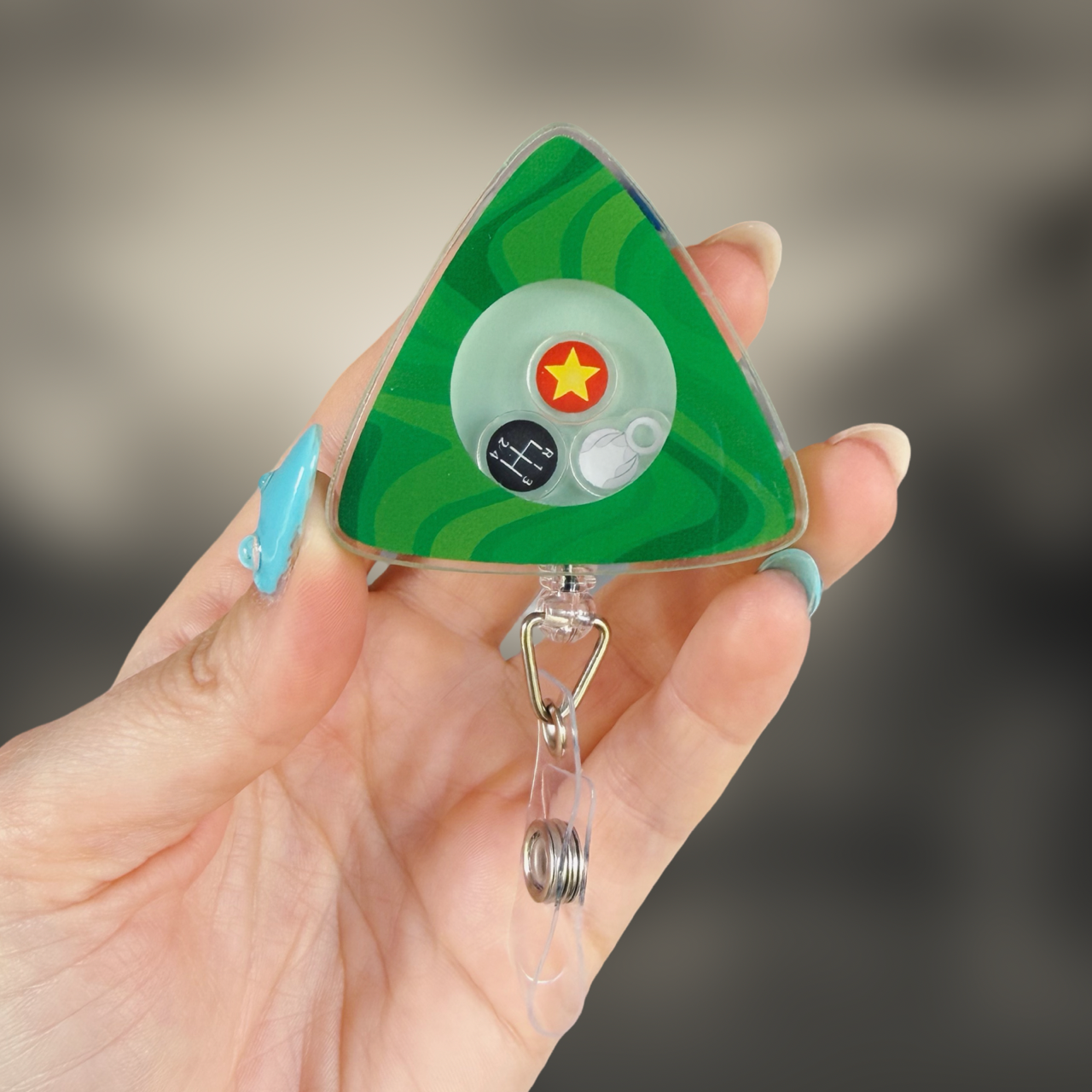 Coraline Seeing Stone Badge Reel