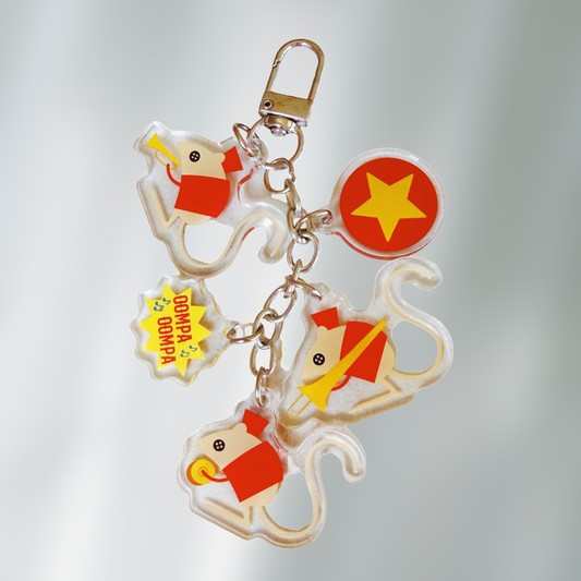 Coraline Jumping Mice Keychain