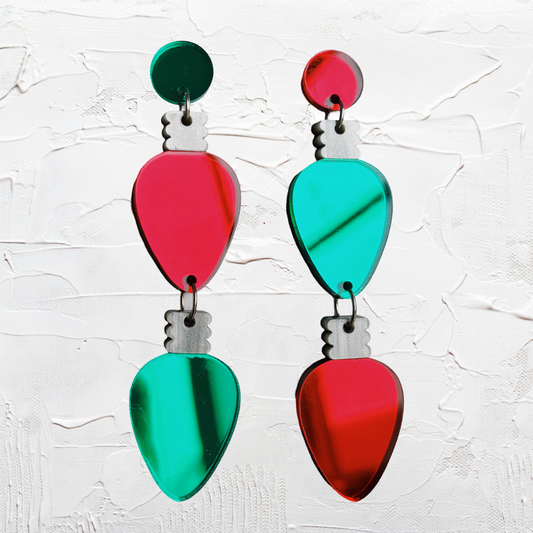 Christmas Light Earrings