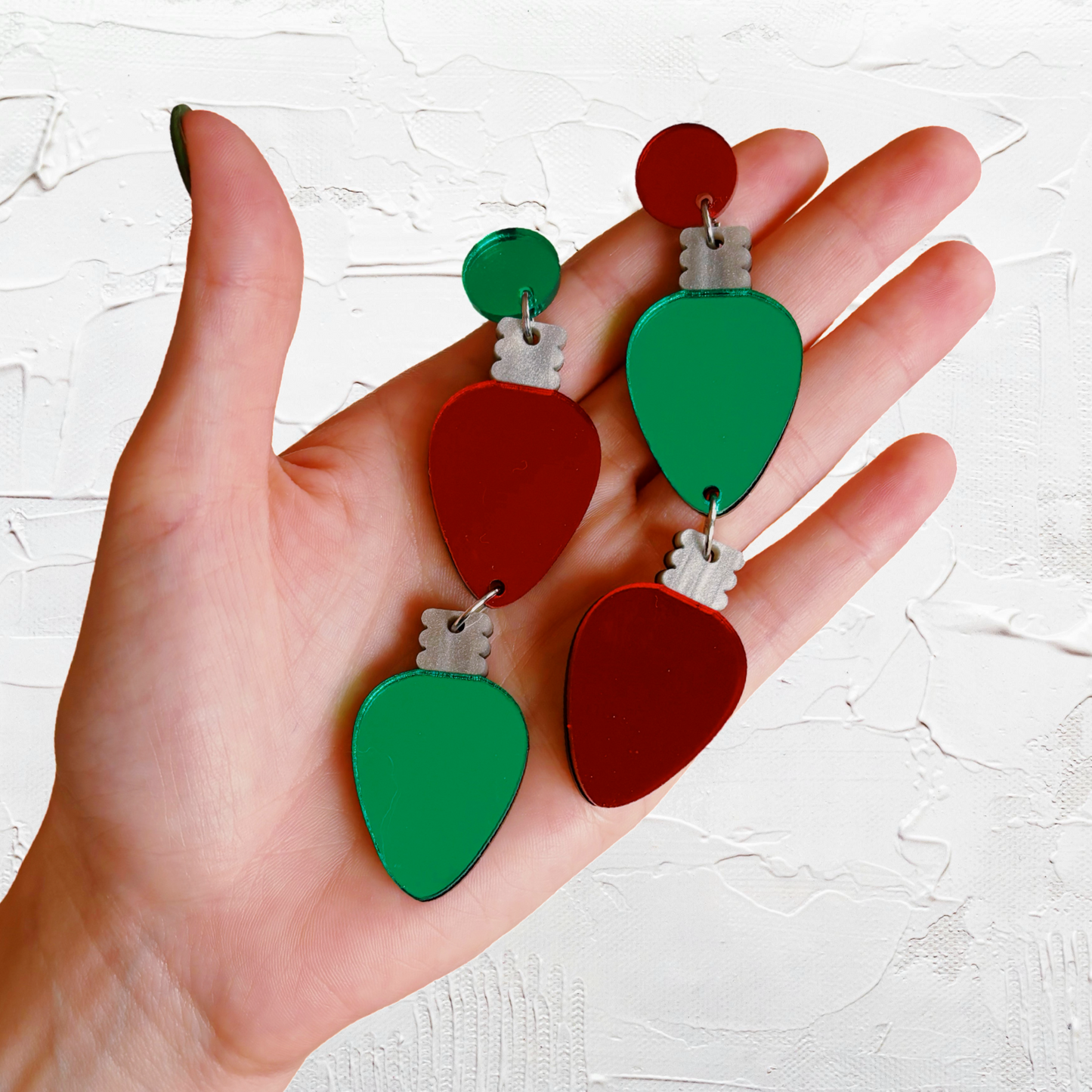 Christmas Light Earrings