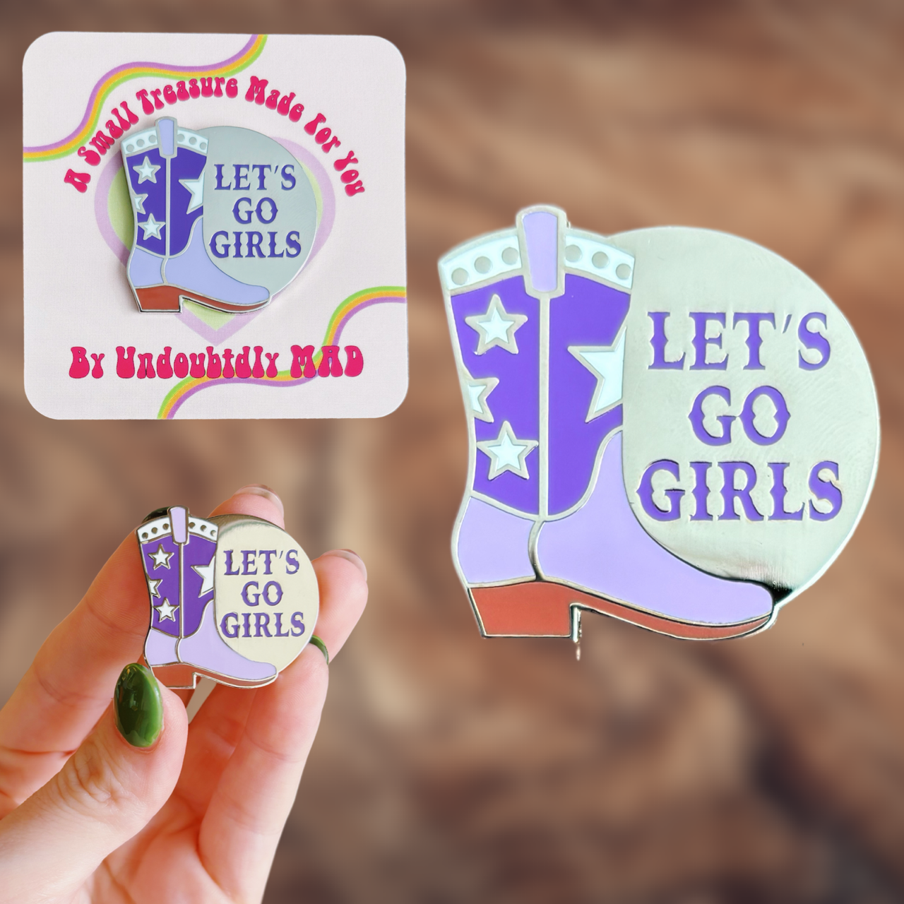 Let's Go Girls Enamel Pin