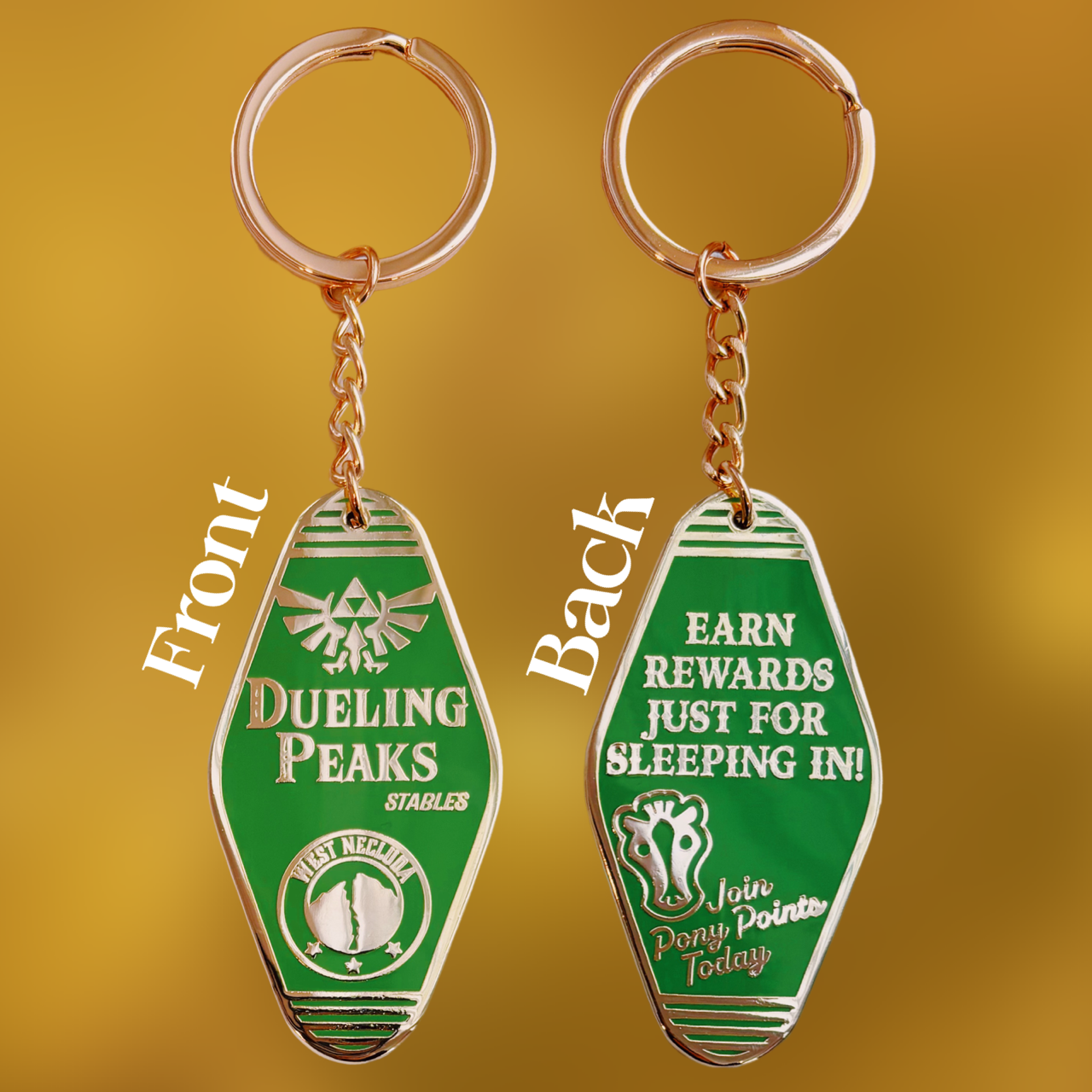 Dueling Peaks Tourist Keychain