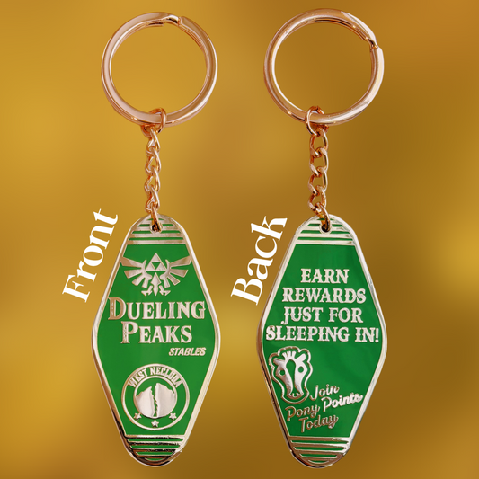 Dueling Peaks Tourist Keychain