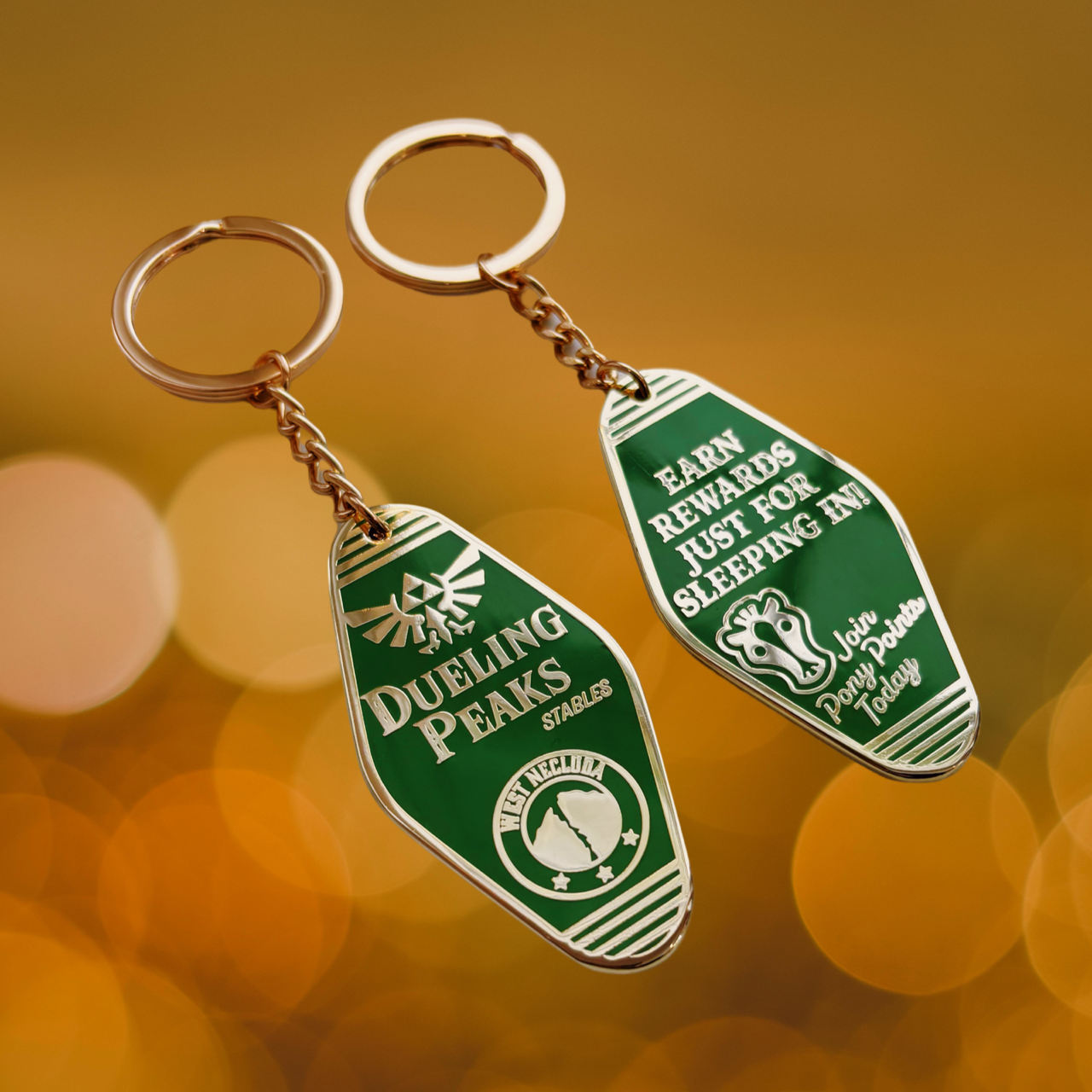 Dueling Peaks Tourist Keychain