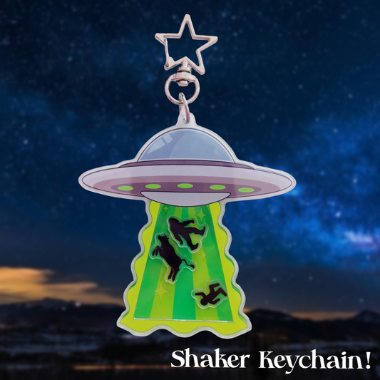 UFO Shaker Keychain