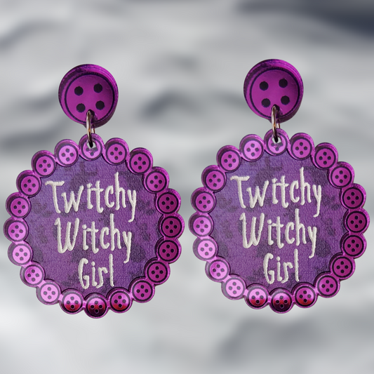 Twitchy Witchy Girl Earrings