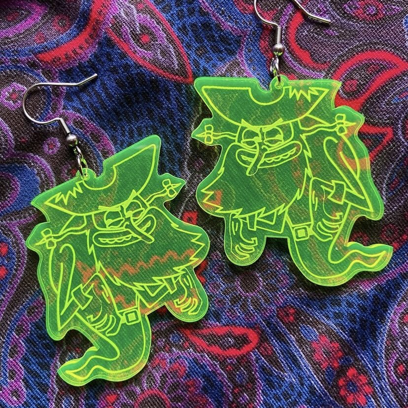 Flying Ghost Earrings
