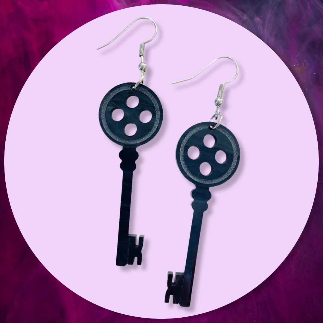 Coraline Key Earrings